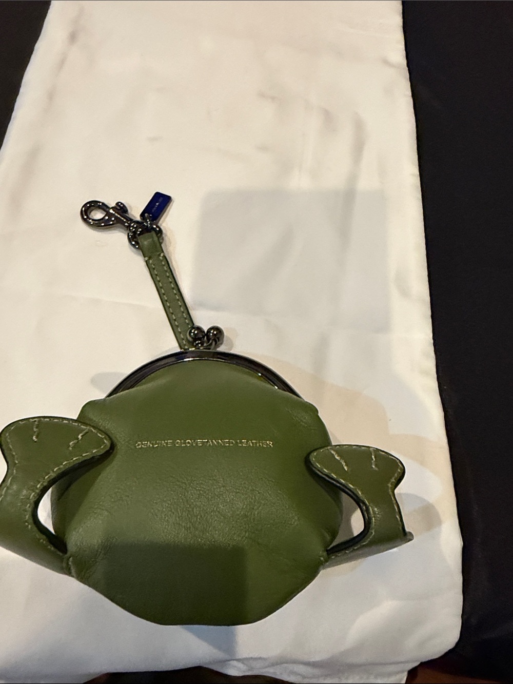 Coach Green leather Froggy Coin Case - Picture 8 of 12